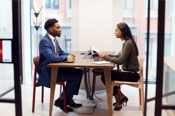 Image of people talking