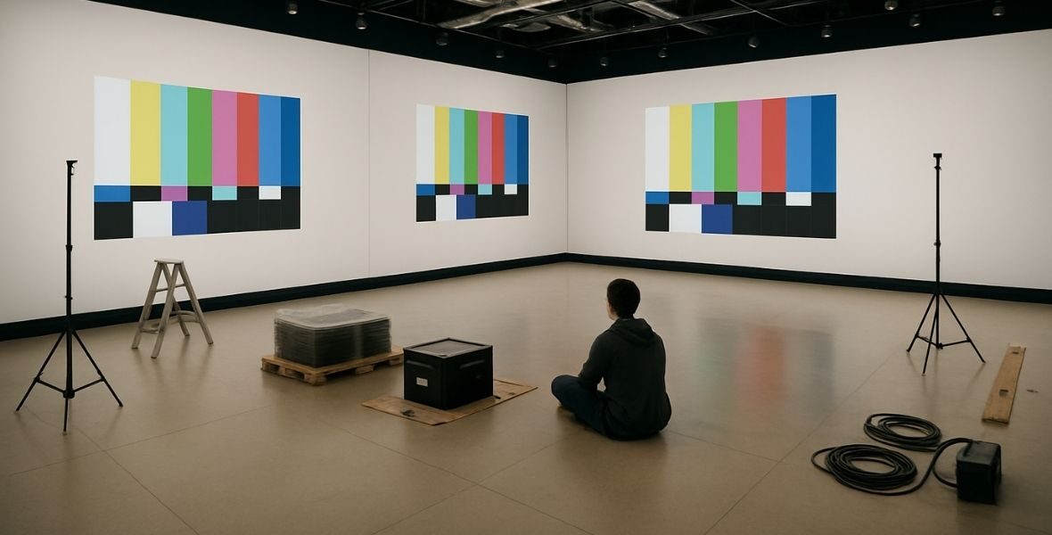 IITF Header image, person in a room